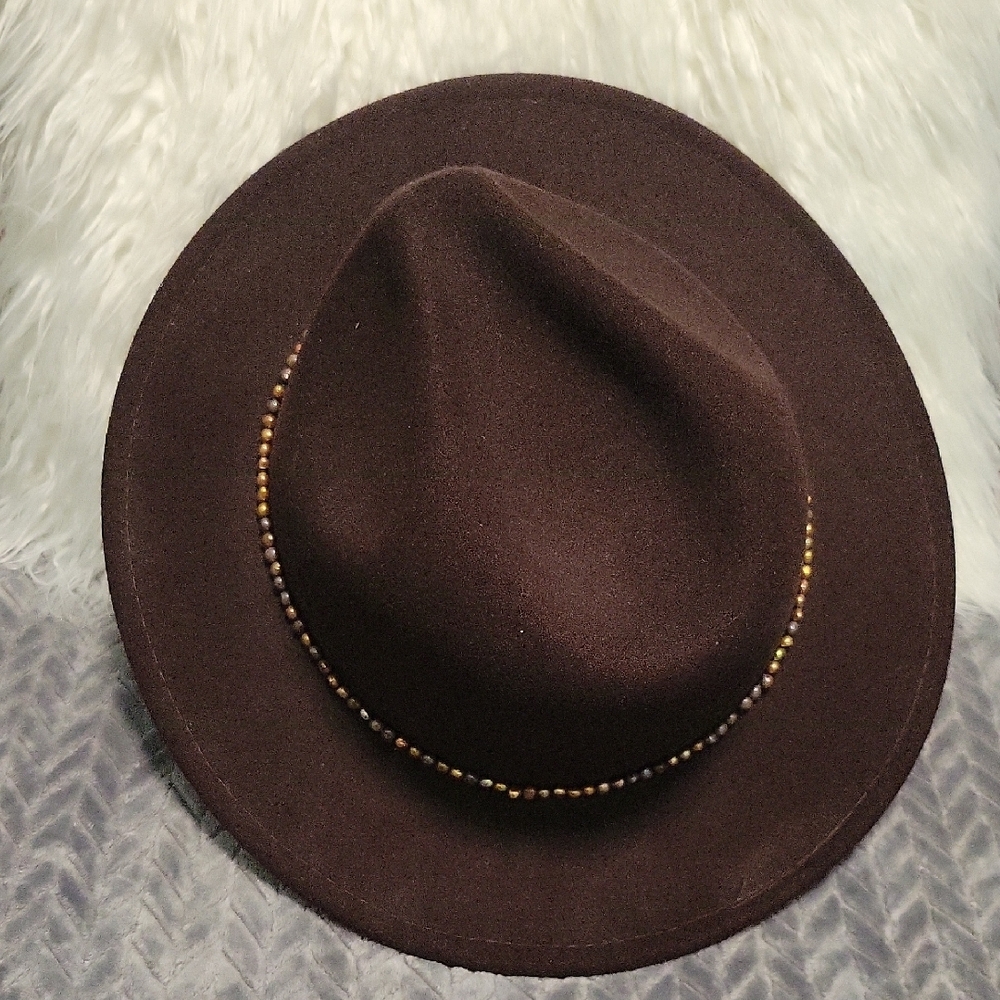 Classic Brown Fedora Hat